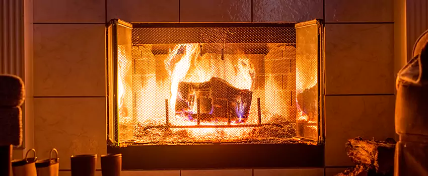 Mendota Hearth Landscape Fireplace Installation in Tonawanda, New York