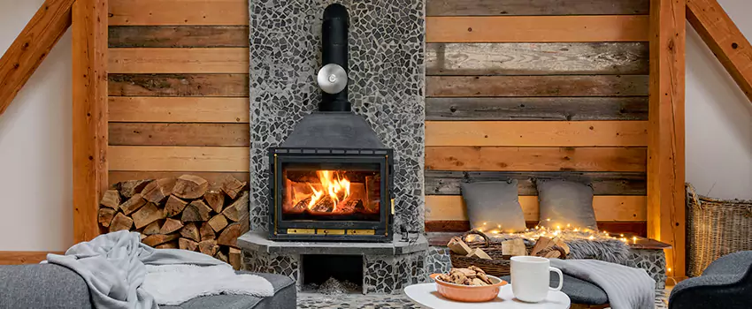 Thelin Hearth Products Direct Vent Gas Stove Fireplace Inspection in Tonawanda, New York